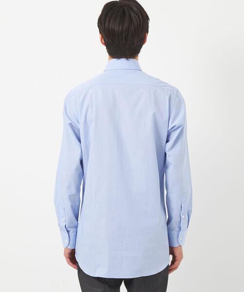 green label relaxing（グリーンレーベルリラクシング）の「＜CANCLINI＞スタンダード タブカラー ドレスシャツ（ビジネスシャツ・メンズ・ホワイト/ライラック/コバルトブルー/ライトブルー・39cm/37cm/38cm/40cm/41cm/42cm/43cm）」の7枚目の写真
