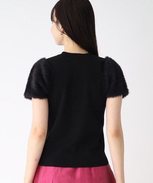 index（インデックス）の「◆【WEB限定アイテム】フェイクファースリーブニット（ニット/セーター・レディース・ブラック/サンドベージュ/オフホワイト・40/38/42/36）」の11枚目の写真