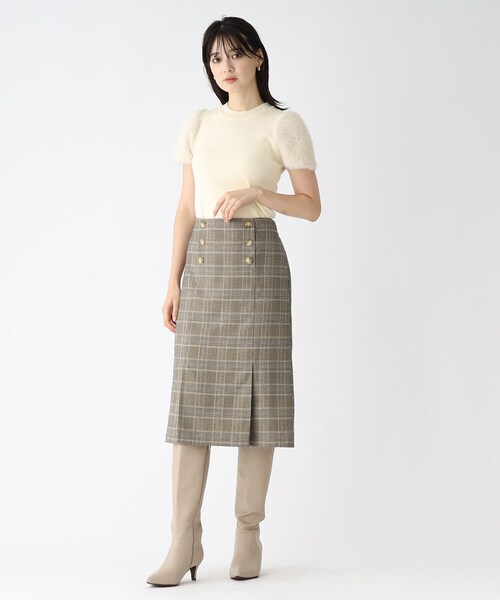 index（インデックス）の「◆【WEB限定アイテム】フェイクファースリーブニット（ニット/セーター・レディース・ブラック/サンドベージュ/オフホワイト・40/38/42/36）」の9枚目の写真