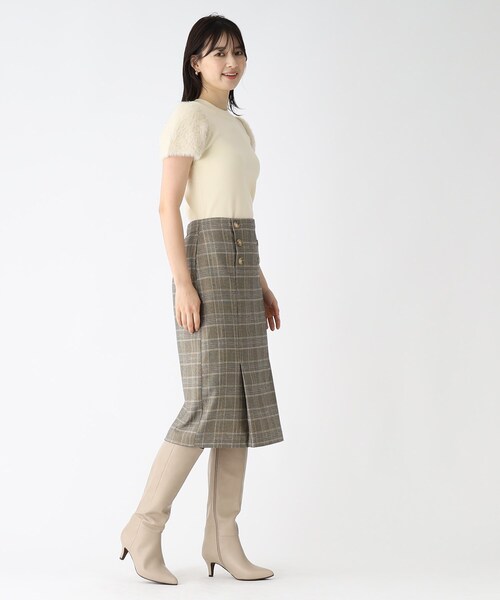 index（インデックス）の「◆【WEB限定アイテム】フェイクファースリーブニット（ニット/セーター・レディース・ブラック/サンドベージュ/オフホワイト・40/38/42/36）」の12枚目の写真