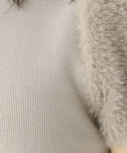 index（インデックス）の「◆【WEB限定アイテム】フェイクファースリーブニット（ニット/セーター・レディース・ブラック/サンドベージュ/オフホワイト・40/38/42/36）」の21枚目の写真