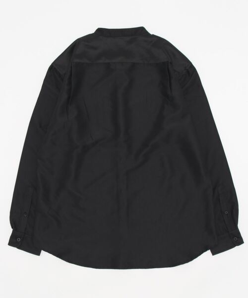 BACK NUMBER(バックナンバー)の「【BACK NUMBER】バンドカラーシャツ(シャツ/ブラウス・メンズ・ライトベージュ/ブラック/グリーン・L/M/XL)」の4枚目の写真