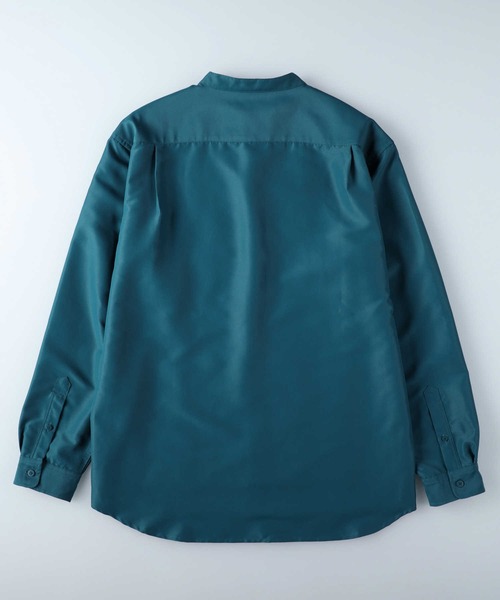 BACK NUMBER(バックナンバー)の「【BACK NUMBER】バンドカラーシャツ(シャツ/ブラウス・メンズ・ライトベージュ/ブラック/グリーン・L/M/XL)」の8枚目の写真