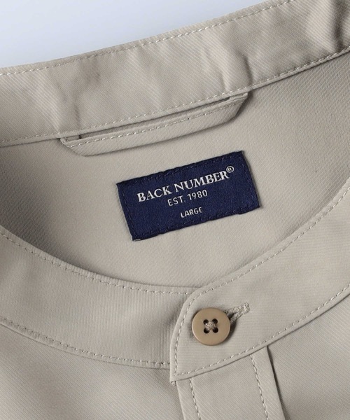 BACK NUMBER(バックナンバー)の「【BACK NUMBER】バンドカラーシャツ(シャツ/ブラウス・メンズ・ライトベージュ/ブラック/グリーン・L/M/XL)」の15枚目の写真