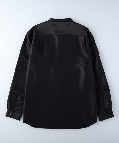 BACK NUMBER(バックナンバー)の「【BACK NUMBER】バンドカラーシャツ(シャツ/ブラウス・メンズ・ライトベージュ/ブラック/グリーン・L/M/XL)」の16枚目の写真