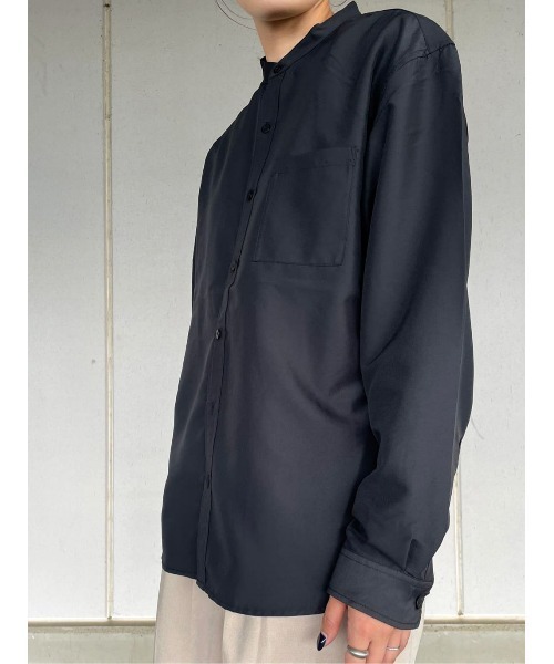 BACK NUMBER(バックナンバー)の「【BACK NUMBER】バンドカラーシャツ(シャツ/ブラウス・メンズ・ライトベージュ/ブラック/グリーン・L/M/XL)」の22枚目の写真