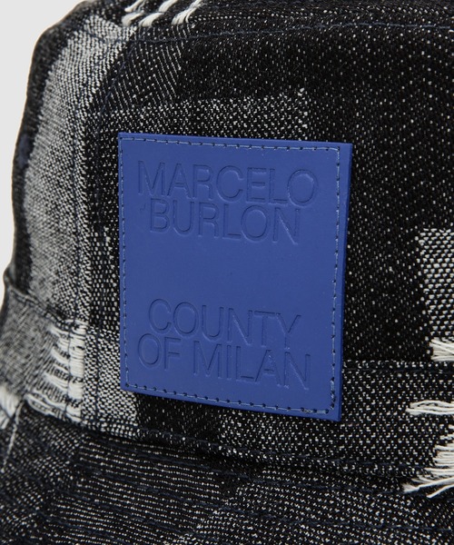 MARCELO BURLON（マルセロ・バーロン）の「ALLOVER CROSS DENIM BUCKET（ハット・メンズ・ブルー系その他・ONE SIZE）」の3枚目の写真