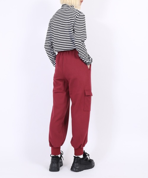 PUNYUS（プニュズ）の「カーゴスウェットパンツ（スウェットパンツ・レディース・ワイン/ダークグリーン/パープル・1/2/3/4）」の11枚目の写真