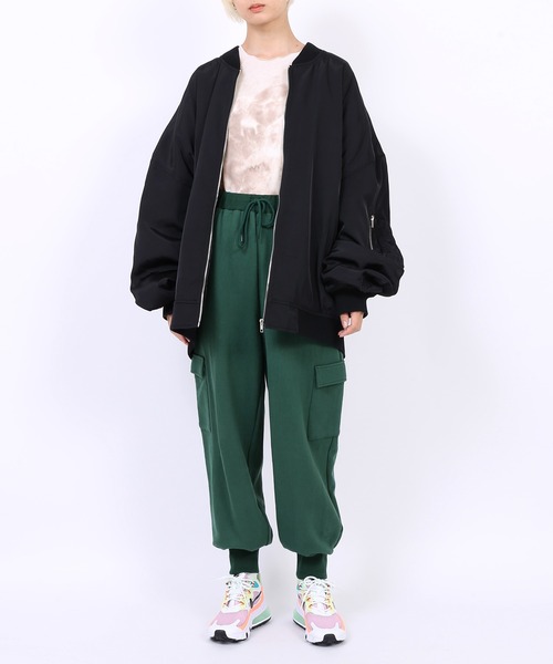 PUNYUS（プニュズ）の「カーゴスウェットパンツ（スウェットパンツ・レディース・ワイン/ダークグリーン/パープル・1/2/3/4）」の13枚目の写真