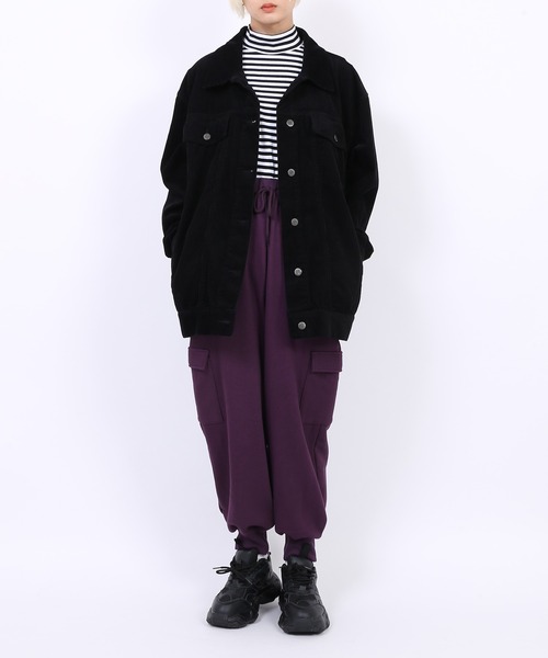 PUNYUS（プニュズ）の「カーゴスウェットパンツ（スウェットパンツ・レディース・ワイン/ダークグリーン/パープル・1/2/3/4）」の14枚目の写真