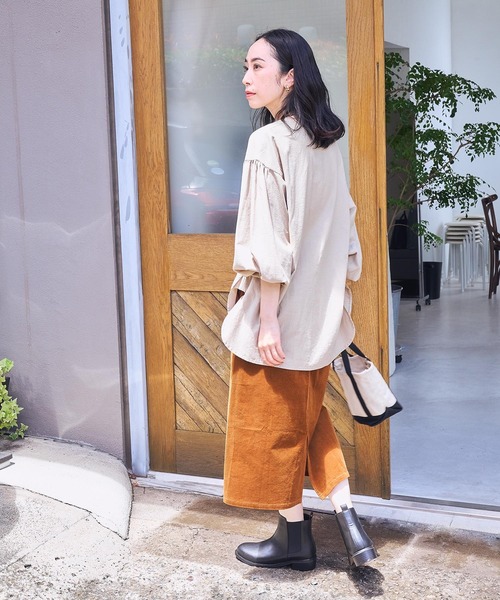 studio CLIP（スタディオクリップ）の「《DAYS》ストレッチコールスカート（スカート・レディース・ブルー/スモーク/キャメル・MEDIUM/LARGE）」の13枚目の写真