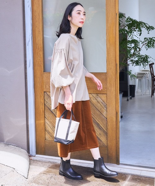 studio CLIP（スタディオクリップ）の「《DAYS》ストレッチコールスカート（スカート・レディース・ブルー/スモーク/キャメル・MEDIUM/LARGE）」の7枚目の写真