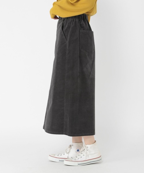 studio CLIP（スタディオクリップ）の「《DAYS》ストレッチコールスカート（スカート・レディース・ブルー/スモーク/キャメル・MEDIUM/LARGE）」の5枚目の写真