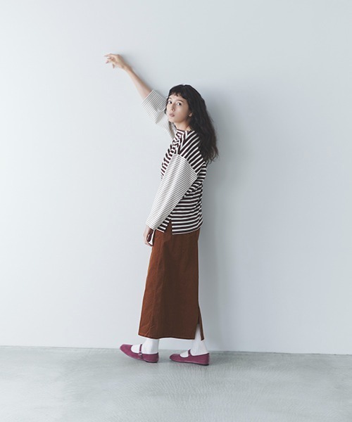 studio CLIP（スタディオクリップ）の「《DAYS》ストレッチコールスカート（スカート・レディース・ブルー/スモーク/キャメル・MEDIUM/LARGE）」の19枚目の写真