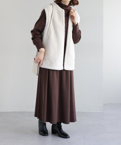 DISCOAT(ディスコート)の「【WEB限定】リブタートルワンピース(ワンピース・レディース・ブラック/ライトグレー/ブラウン・FREE)」の11枚目の写真