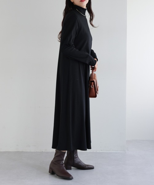 DISCOAT(ディスコート)の「【WEB限定】リブタートルワンピース(ワンピース・レディース・ブラック/ライトグレー/ブラウン・FREE)」の15枚目の写真