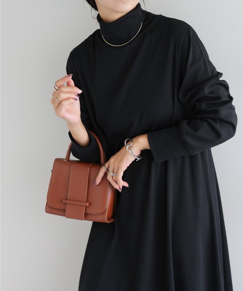 DISCOAT(ディスコート)の「【WEB限定】リブタートルワンピース(ワンピース・レディース・ブラック/ライトグレー/ブラウン・FREE)」の17枚目の写真