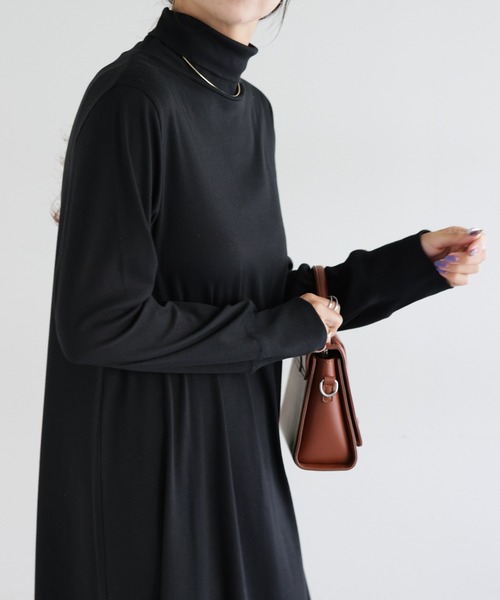 DISCOAT(ディスコート)の「【WEB限定】リブタートルワンピース(ワンピース・レディース・ブラック/ライトグレー/ブラウン・FREE)」の20枚目の写真