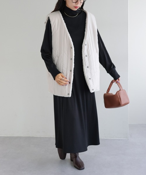 DISCOAT(ディスコート)の「【WEB限定】リブタートルワンピース(ワンピース・レディース・ブラック/ライトグレー/ブラウン・FREE)」の22枚目の写真