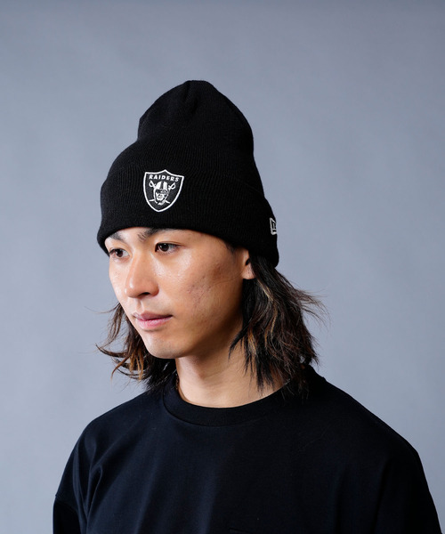 RAIDERSニットキャップ/ビーニー NFL Essential Cuff ★ NEW ERA NEW ERA/ニューエラ ビーニー ベーシック カフニット NFL