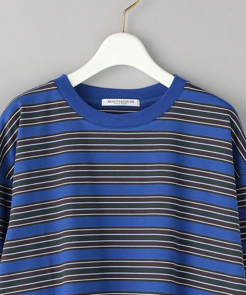 BEAUTY&YOUTH UNITED ARROWS（ビューティーアンドユースユナイテッドアローズ）の「コットン マルチボーダー ロングスリーブ Tシャツ -ウォッシャブル-（Tシャツ/カットソー・レディース・コバルトブルー/ベージュ・FREE）」の14枚目の写真