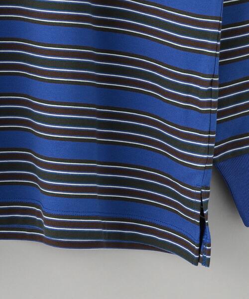 BEAUTY&YOUTH UNITED ARROWS（ビューティーアンドユースユナイテッドアローズ）の「コットン マルチボーダー ロングスリーブ Tシャツ -ウォッシャブル-（Tシャツ/カットソー・レディース・コバルトブルー/ベージュ・FREE）」の16枚目の写真