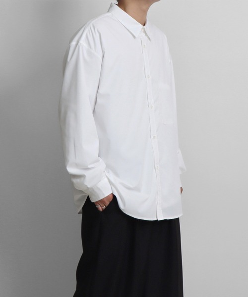 Confirm（コンファーム）の「ルーズベーシックシャツ【Confirm】（シャツ/ブラウス・メンズ・ベージュ/ホワイト/サックスブルー/ブラック・M/L）」の5枚目の写真