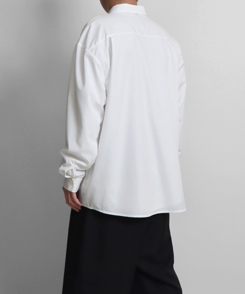 Confirm（コンファーム）の「ルーズベーシックシャツ【Confirm】（シャツ/ブラウス・メンズ・ベージュ/ホワイト/サックスブルー/ブラック・M/L）」の6枚目の写真