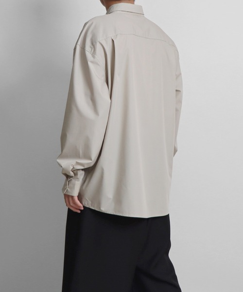 Confirm（コンファーム）の「ルーズベーシックシャツ【Confirm】（シャツ/ブラウス・メンズ・ベージュ/ホワイト/サックスブルー/ブラック・M/L）」の9枚目の写真