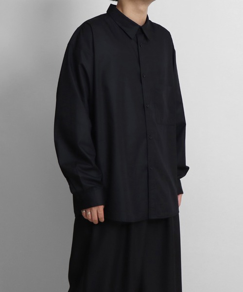 Confirm（コンファーム）の「ルーズベーシックシャツ【Confirm】（シャツ/ブラウス・メンズ・ベージュ/ホワイト/サックスブルー/ブラック・M/L）」の12枚目の写真