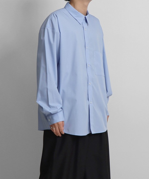 Confirm（コンファーム）の「ルーズベーシックシャツ【Confirm】（シャツ/ブラウス・メンズ・ベージュ/ホワイト/サックスブルー/ブラック・M/L）」の10枚目の写真