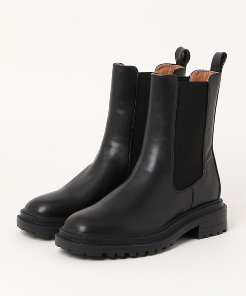 JETEE(ジュテ)の「JETEE / JE2230-373 / タンクソールサイドゴアブーツ(ブーツ・レディース・ブラック/キャメル/バーガンディー・36/37/38/39)」の2枚目の写真