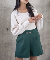 clear | スクエアネックリブニットトップス ≪2022AW新作≫(ニット/セーター)