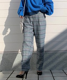 Q | マルチチェックタックパンツ(その他パンツ)
