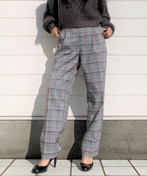 Q | マルチチェックタックパンツ(その他パンツ)