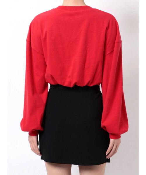 EMODA（エモダ）の「ウエストギャザーショートスウェット（スウェット・レディース・ブラック/ホワイト/レッド・FREE）」の18枚目の写真