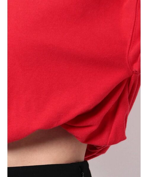 EMODA（エモダ）の「ウエストギャザーショートスウェット（スウェット・レディース・ブラック/ホワイト/レッド・FREE）」の14枚目の写真