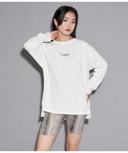 ANAP（アナップ）の「柄バイカーレギンス（レギンス/スパッツ・レディース・その他/ホワイト×ブラック・FREE）」の9枚目の写真