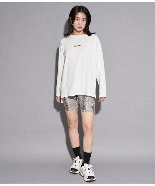 ANAP（アナップ）の「柄バイカーレギンス（レギンス/スパッツ・レディース・その他/ホワイト×ブラック・FREE）」の11枚目の写真