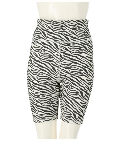 ANAP（アナップ）の「柄バイカーレギンス（レギンス/スパッツ・レディース・その他/ホワイト×ブラック・FREE）」の12枚目の写真