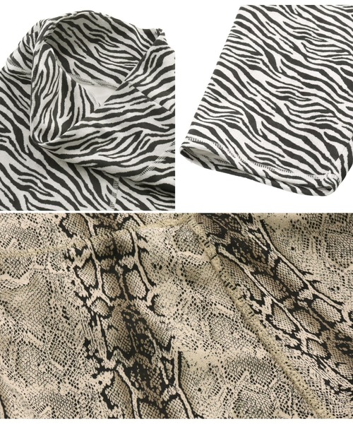 ANAP（アナップ）の「柄バイカーレギンス（レギンス/スパッツ・レディース・その他/ホワイト×ブラック・FREE）」の15枚目の写真