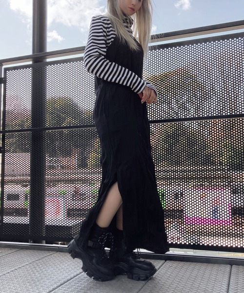 Figments(フィグメンツ)の「ボーダーハイネックロンT(Tシャツ/カットソー・レディース・ホワイト・FREE)」の9枚目の写真