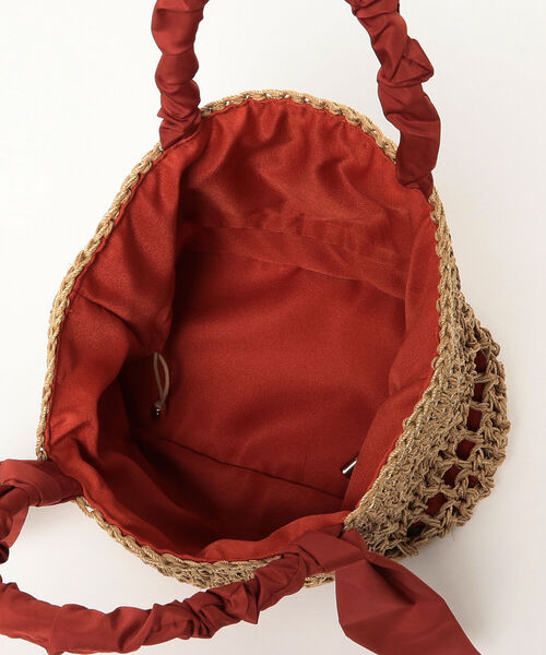 Ray BEAMS（レイビームス）の「Ray BEAMS / ペーパー 編み バッグ（かごバッグ・レディース・ブラック/オレンジ系その他6・ONE SIZE）」の15枚目の写真