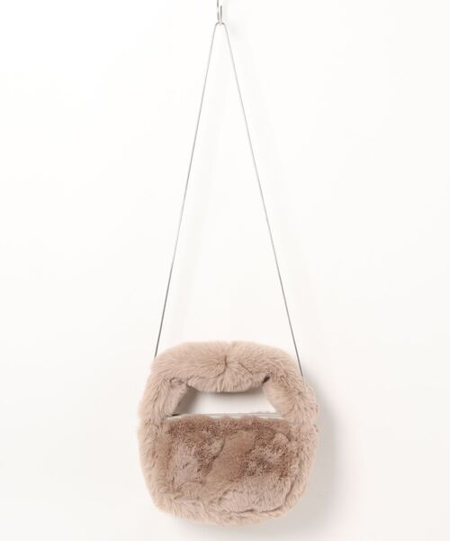 Lugnoncure（ルノンキュール）の「ファーバッグ（ハンドバッグ・レディース・ブラウン/グレー・ﾌﾘ-）」の17枚目の写真