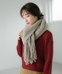 【WEB限定カラー/ライム】ウォッシャブルシャギーストール176922