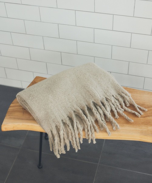 Andemiu（アンデミュウ）の「【WEB限定カラー/ライム】ウォッシャブルシャギーストール176922（ストール/ショール・レディース・アッシュグレー/ライム/オレンジ/アイボリー・FREE）」の20枚目の写真