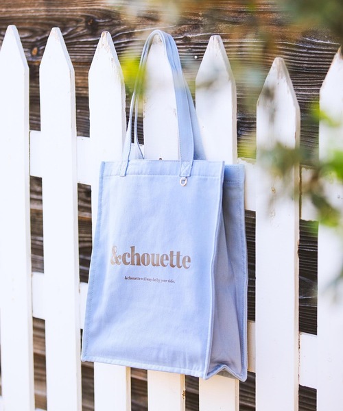 & chouette（アンドシュエット）の「キャンバストートバッグ（トートバッグ・レディース・ブラック/ダークブルー/グレイッシュベージュ/オフホワイト/イエロー/ラベンダー/ミント/ピンク・FREE）」の5枚目の写真