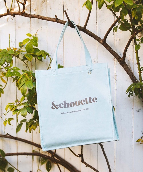 & chouette（アンドシュエット）の「キャンバストートバッグ（トートバッグ・レディース・ブラック/ダークブルー/グレイッシュベージュ/オフホワイト/イエロー/ラベンダー/ミント/ピンク・FREE）」の4枚目の写真