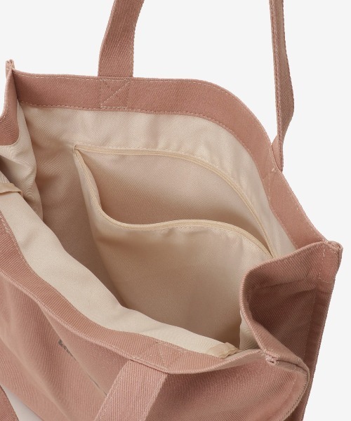 & chouette（アンドシュエット）の「キャンバストートバッグ（トートバッグ・レディース・ブラック/ダークブルー/グレイッシュベージュ/オフホワイト/イエロー/ラベンダー/ミント/ピンク・FREE）」の16枚目の写真