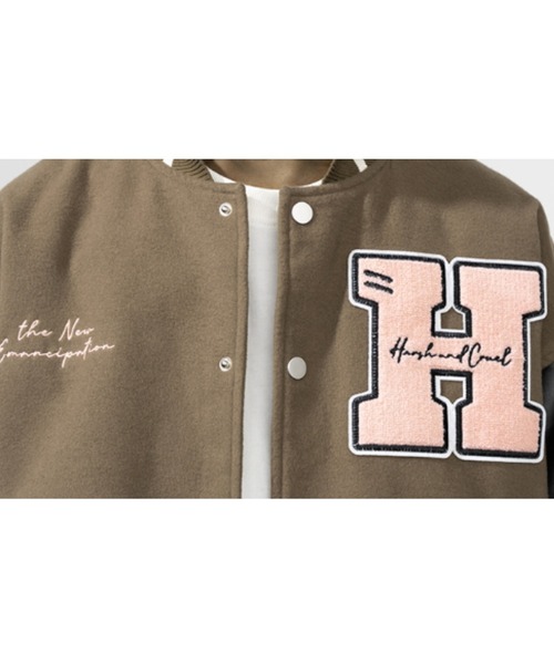 HARSH AND CRUEL（ハーシュアンドクルーエル）の「A'GEM/9 × .kom『Harsh and Cruel/ハーシュアンドクルーエル』クロスデザイン ブルゾン スタジャン（スタジャン・メンズ・ブラウン・XL）」の7枚目の写真